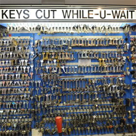 Keys cut while you wait